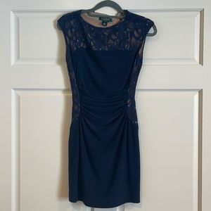 Ralph Lauren Navy Dress. Size 2.